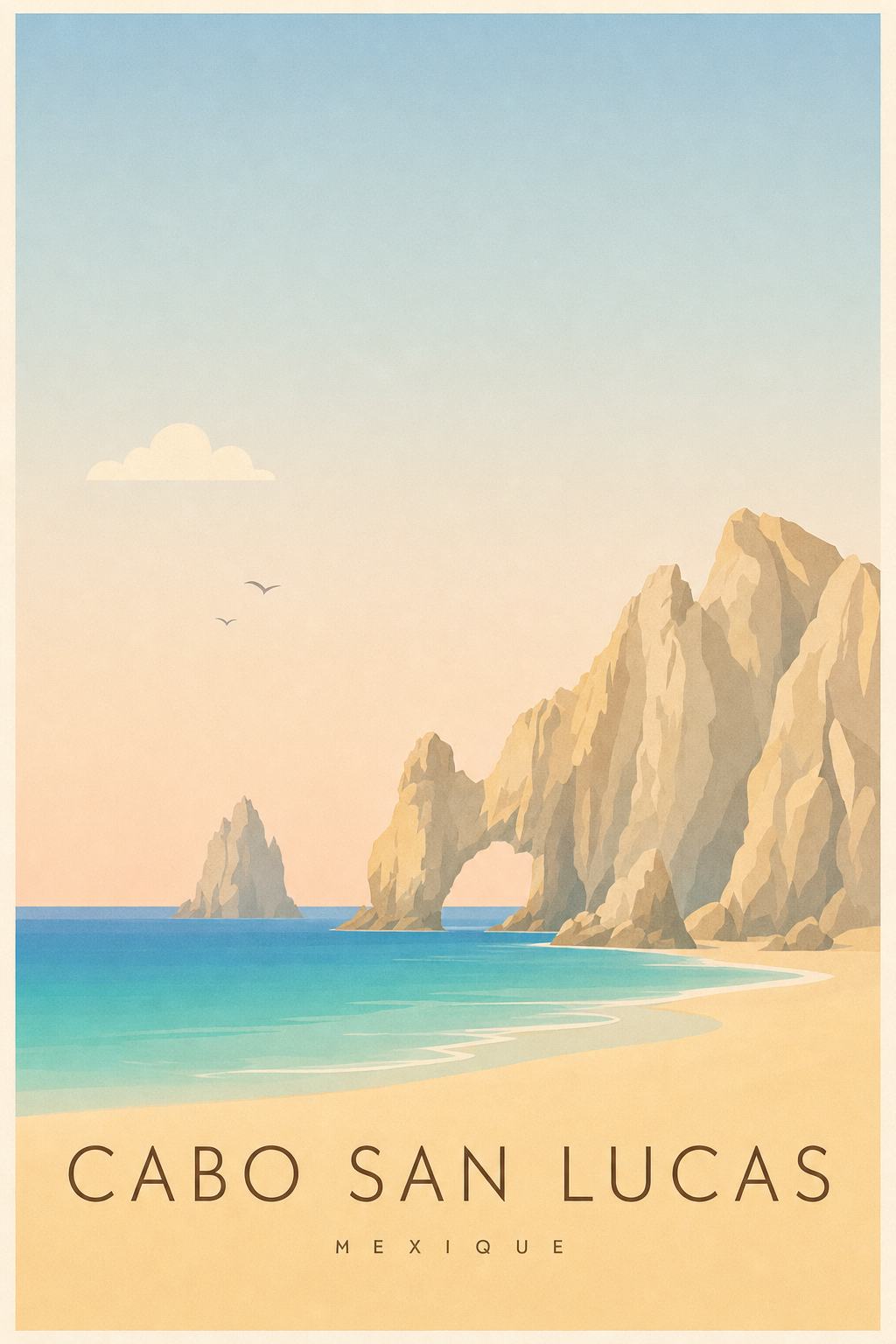 Affiche de Cabo San Lucas - Poster Calme