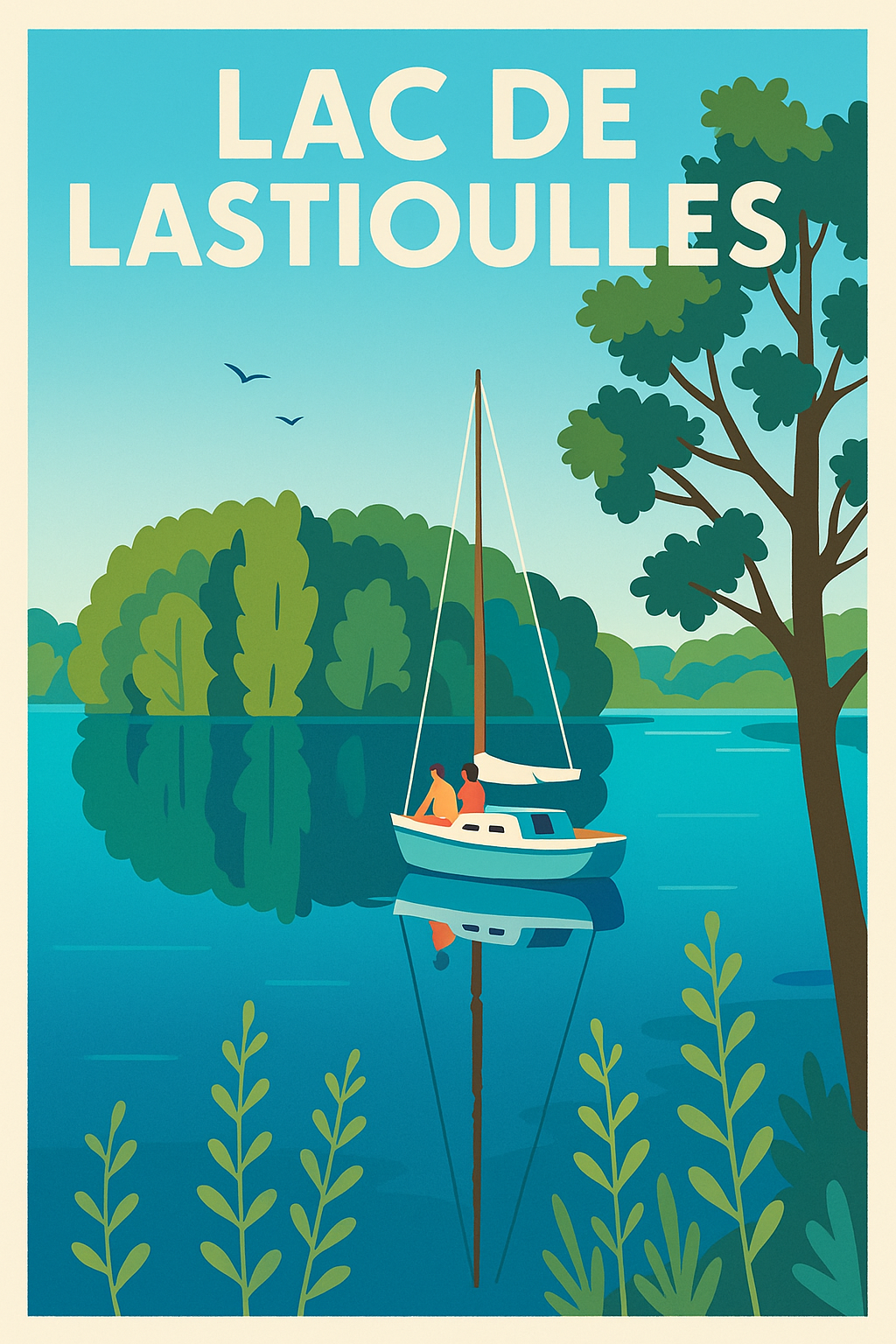 Affiche de Lac de Lastioulles - Douceur de vivre au cœur de l'Auvergne