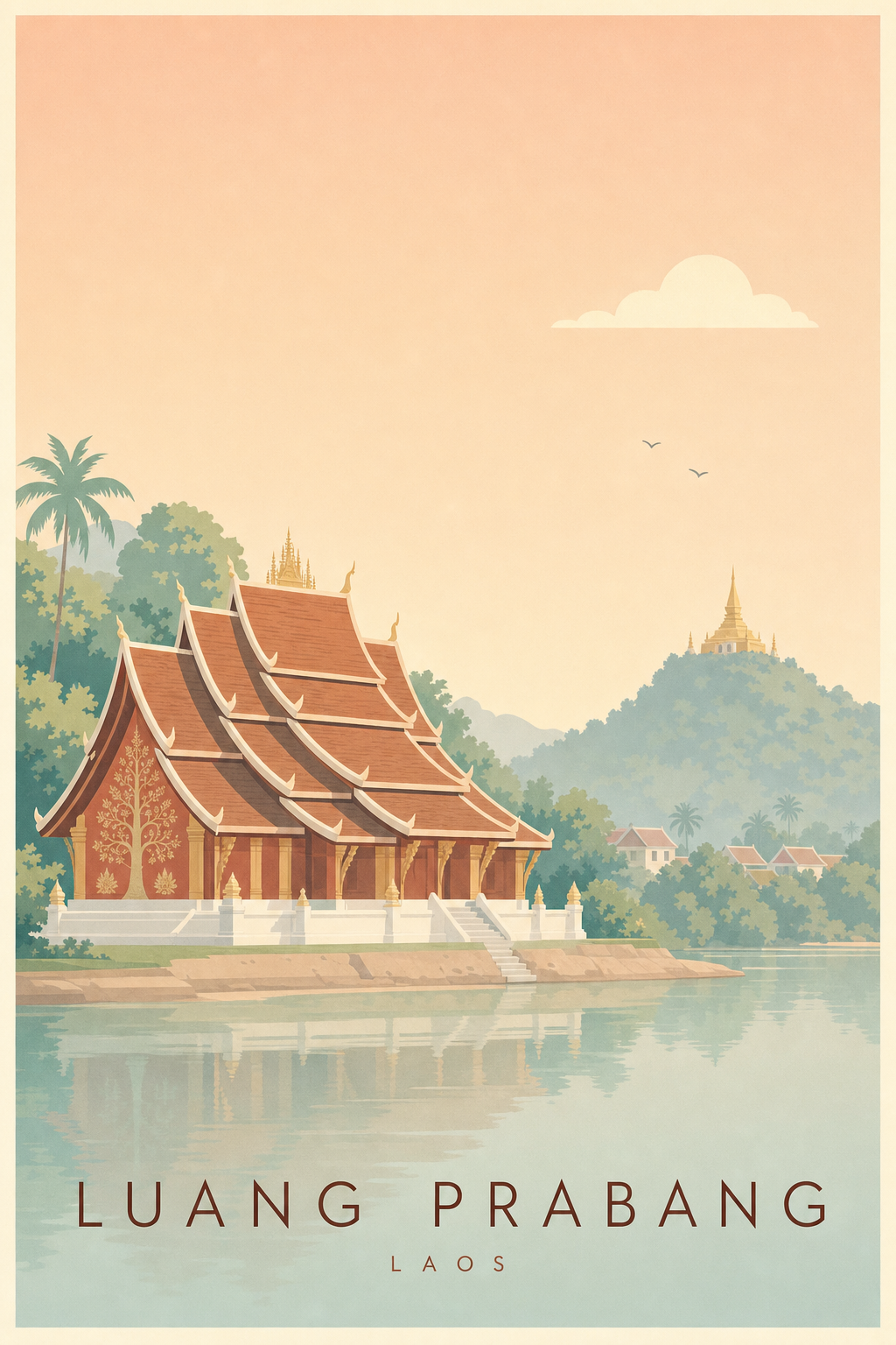 Affiche de Luang Prabang - Poster Calme