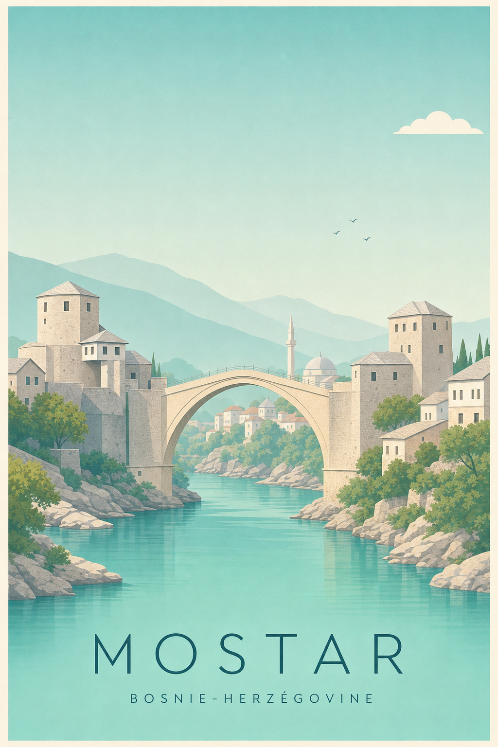 Affiche de Mostar - Poster Calme