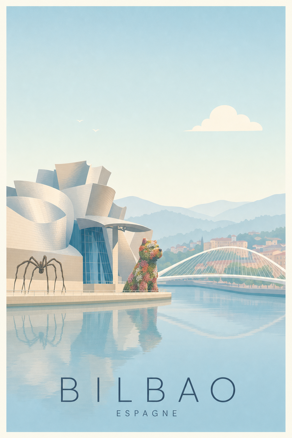 Affiche de Bilbao - Poster Calme
