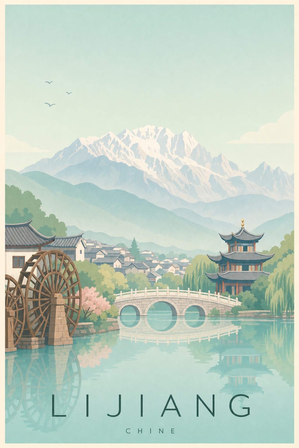 Affiche de Lijiang - Poster Calme