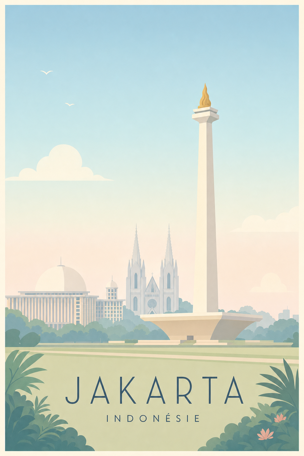 Affiche de Jakarta - Poster Calme