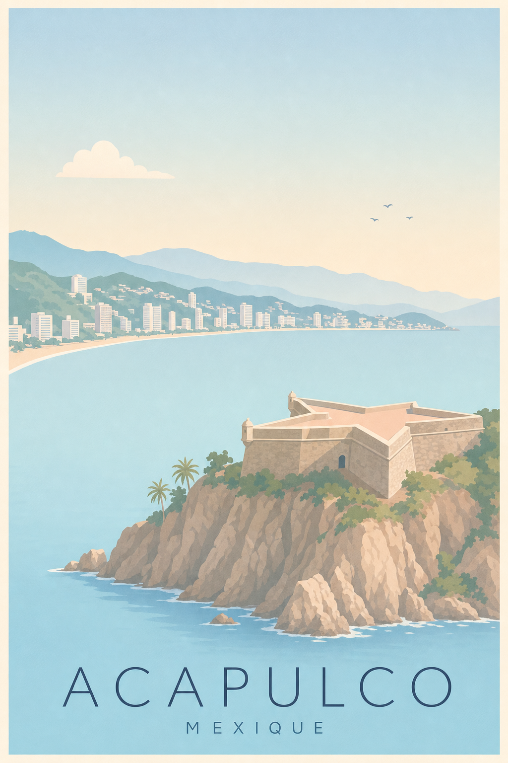 Affiche d'Acapulco - Poster Calme