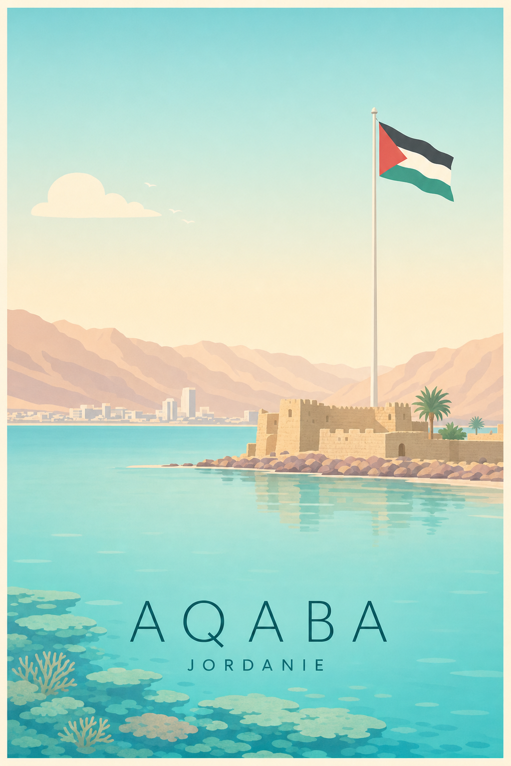 Affiche d'Aqaba - Poster Calme