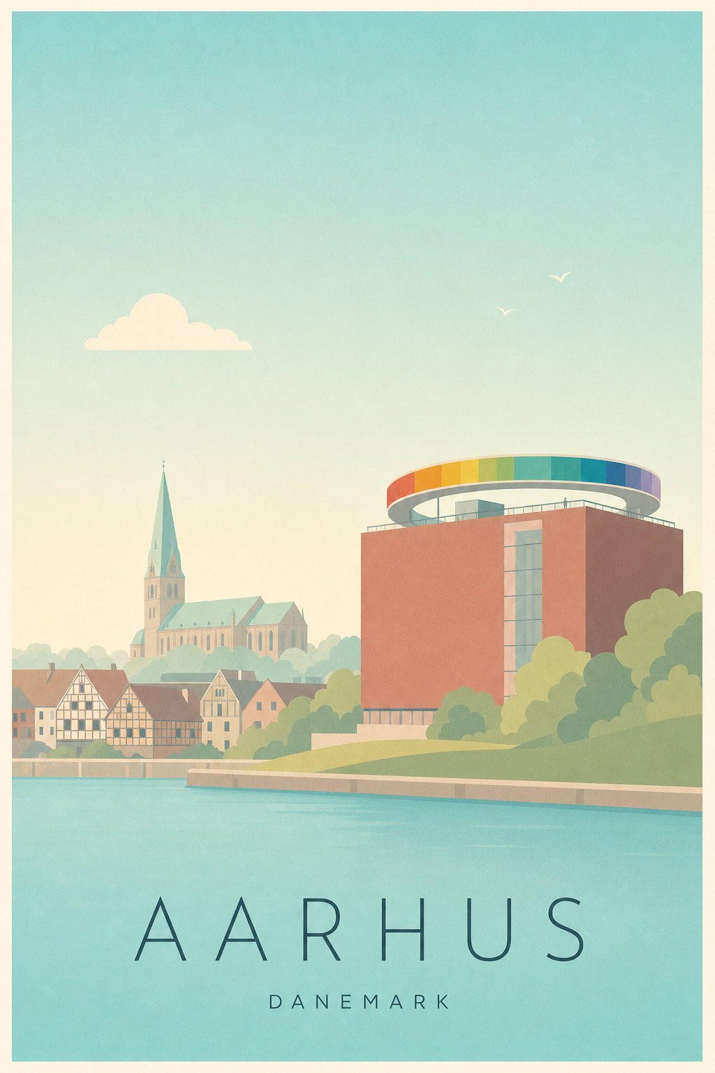 Affiche d'Aarhus - Poster Calme