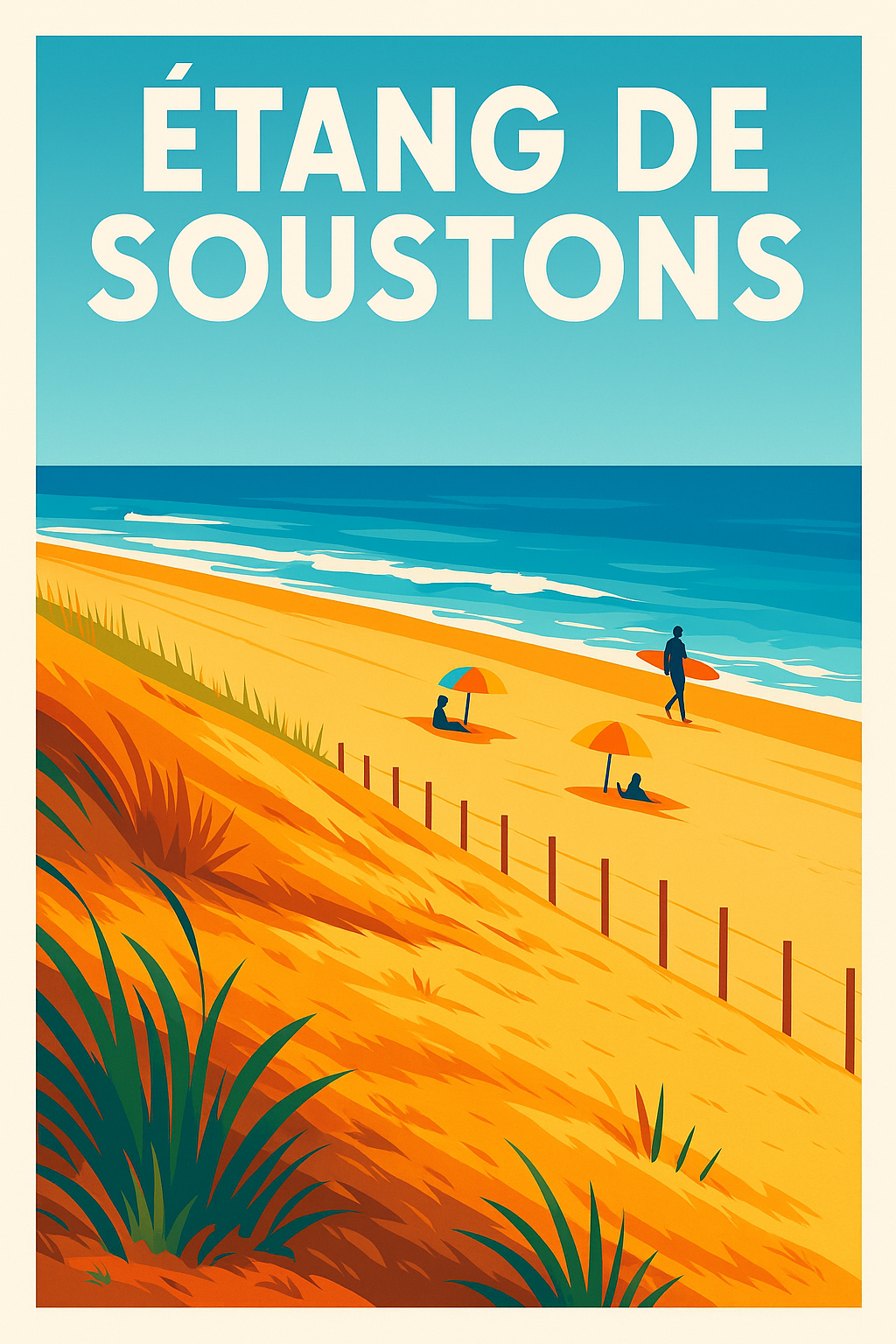 Affiche de Étang de Soustons - L'esprit sauvage des Landes au cœur de votre déco