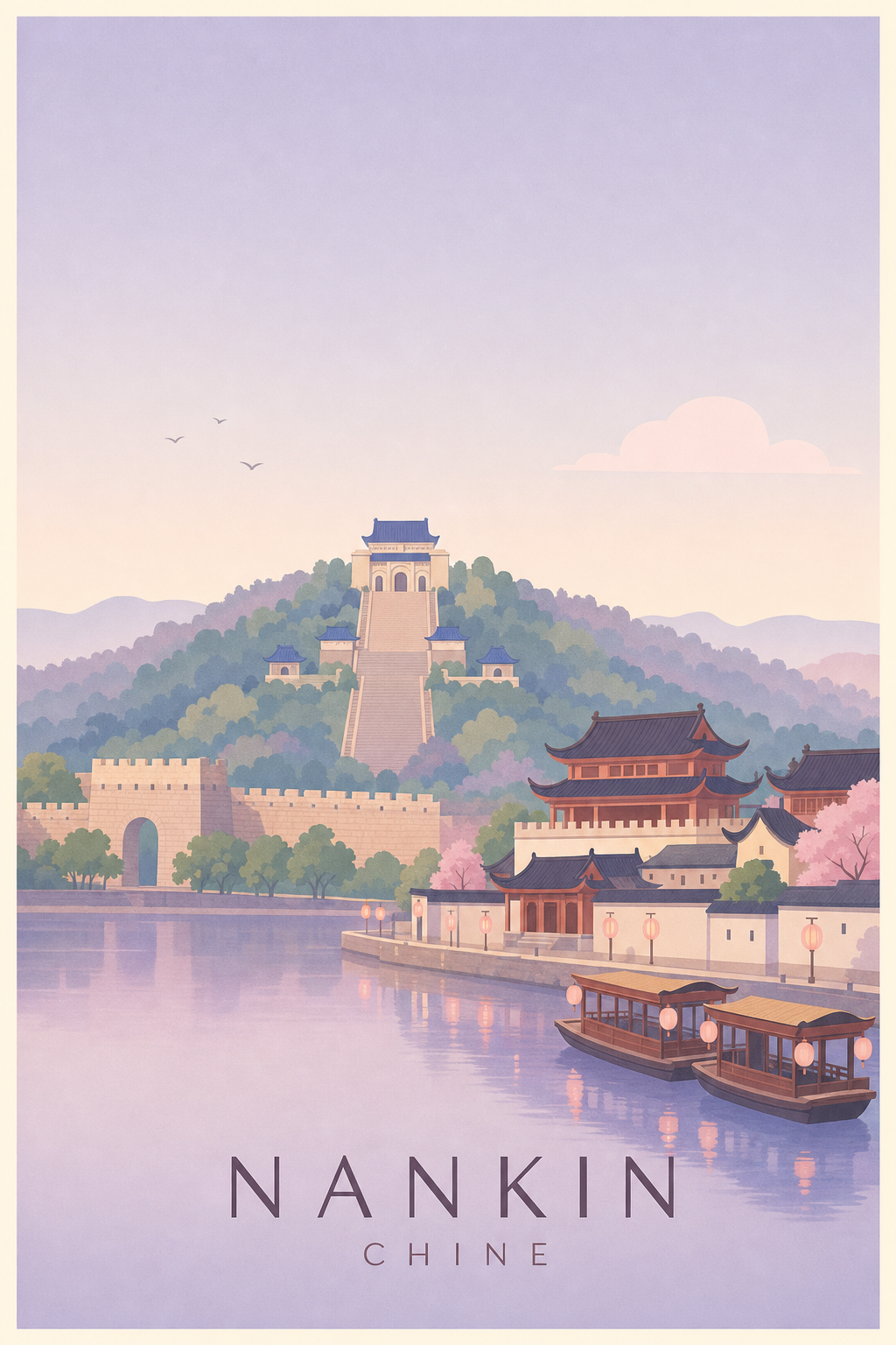 Affiche de Nankin - Poster Calme