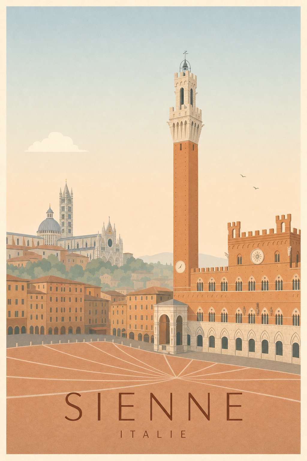 Affiche de Sienne - Poster Calme