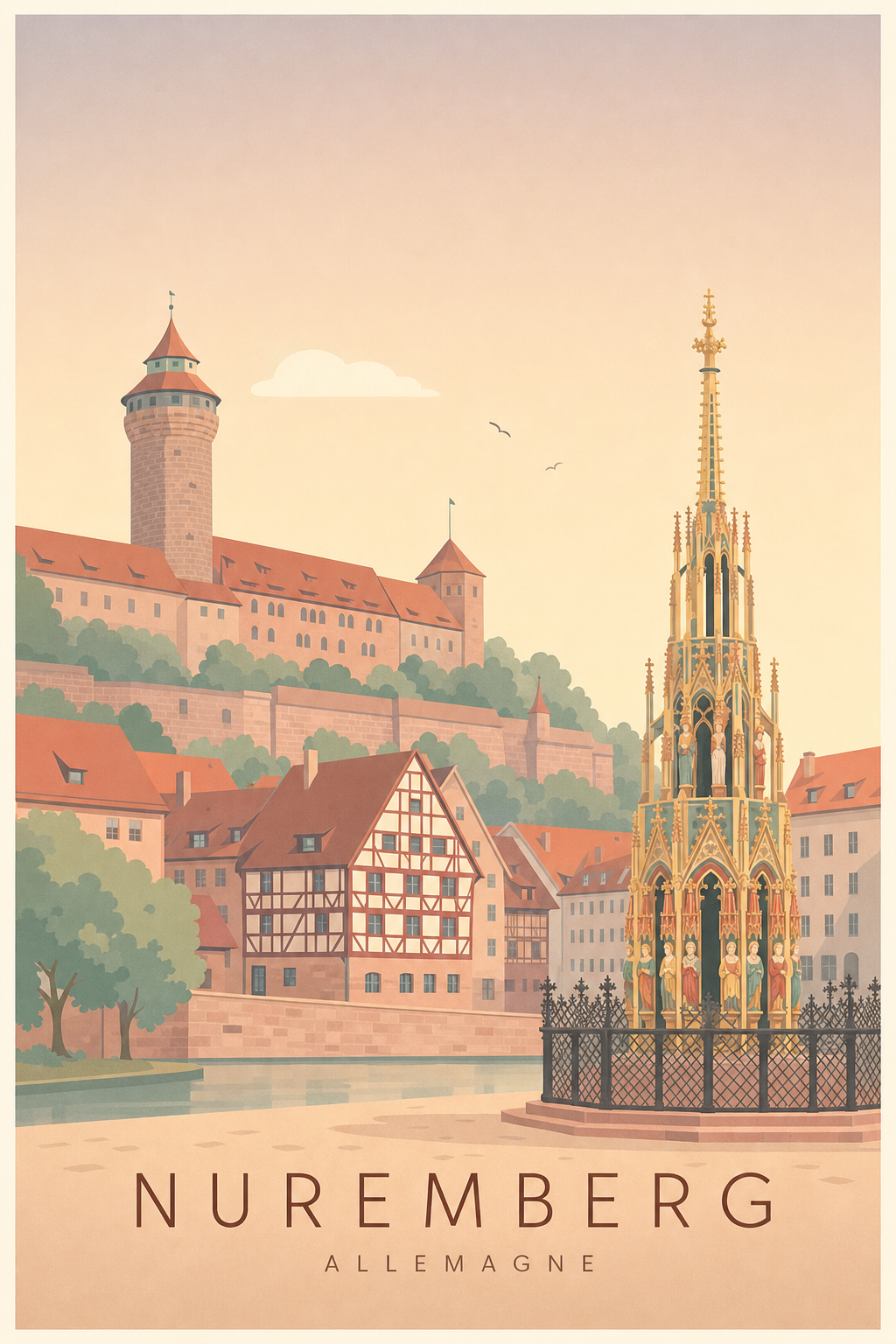 Affiche de Nuremberg - Poster Calme
