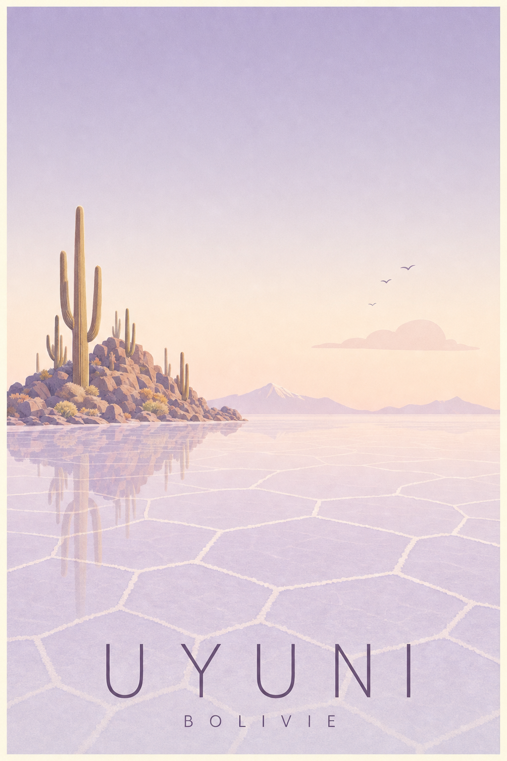 Affiche d'Uyuni - Poster Calme