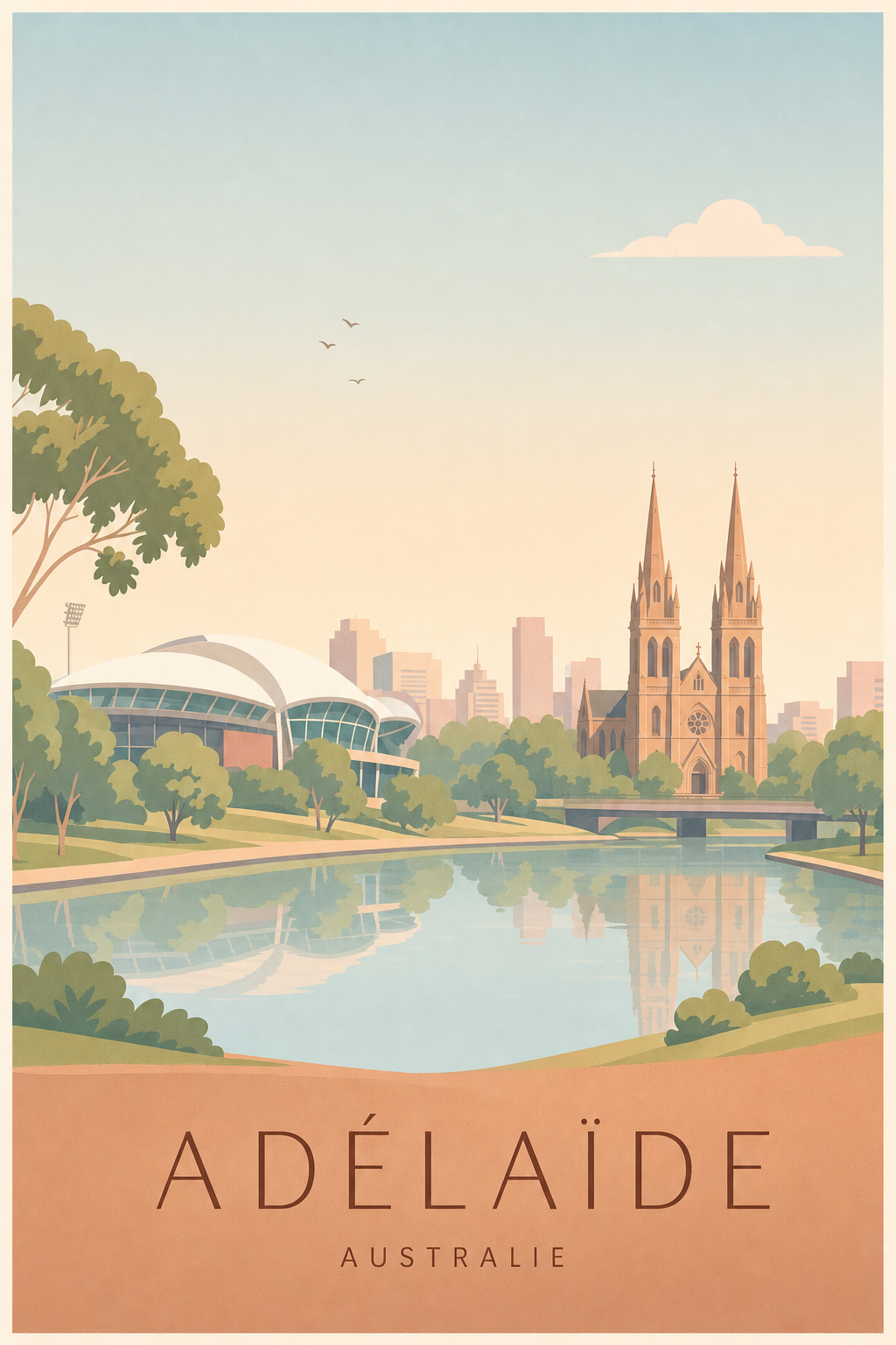 Affiche d'Adélaïde - Poster Calme