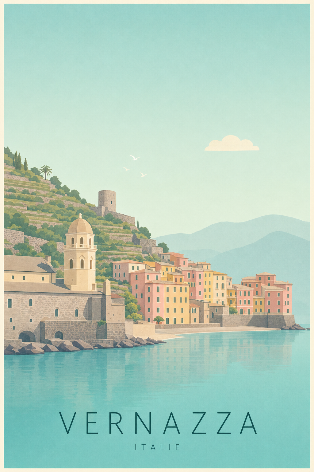 Affiche de Vernazza - Poster Calme