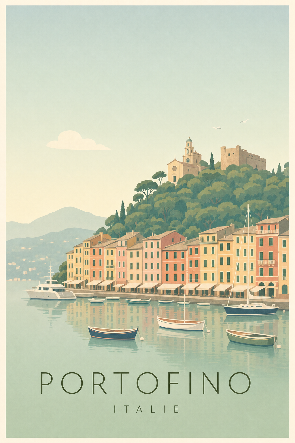 Affiche de Portofino - Poster Calme