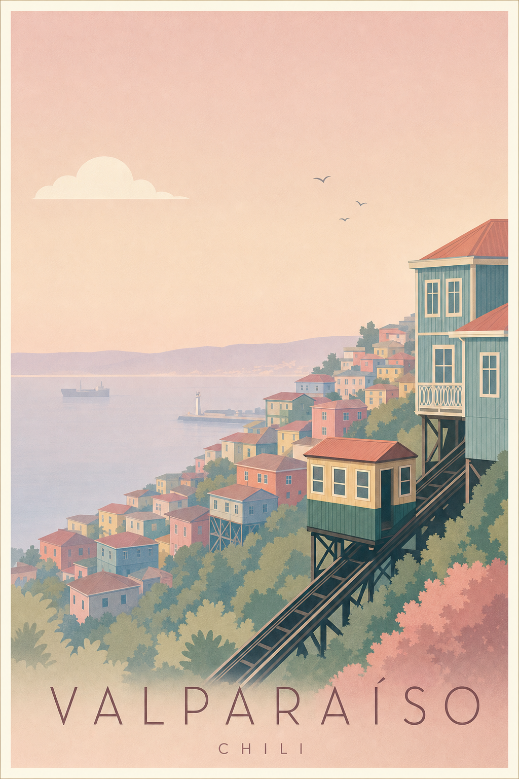 Affiche de Valparaíso - Poster Calme