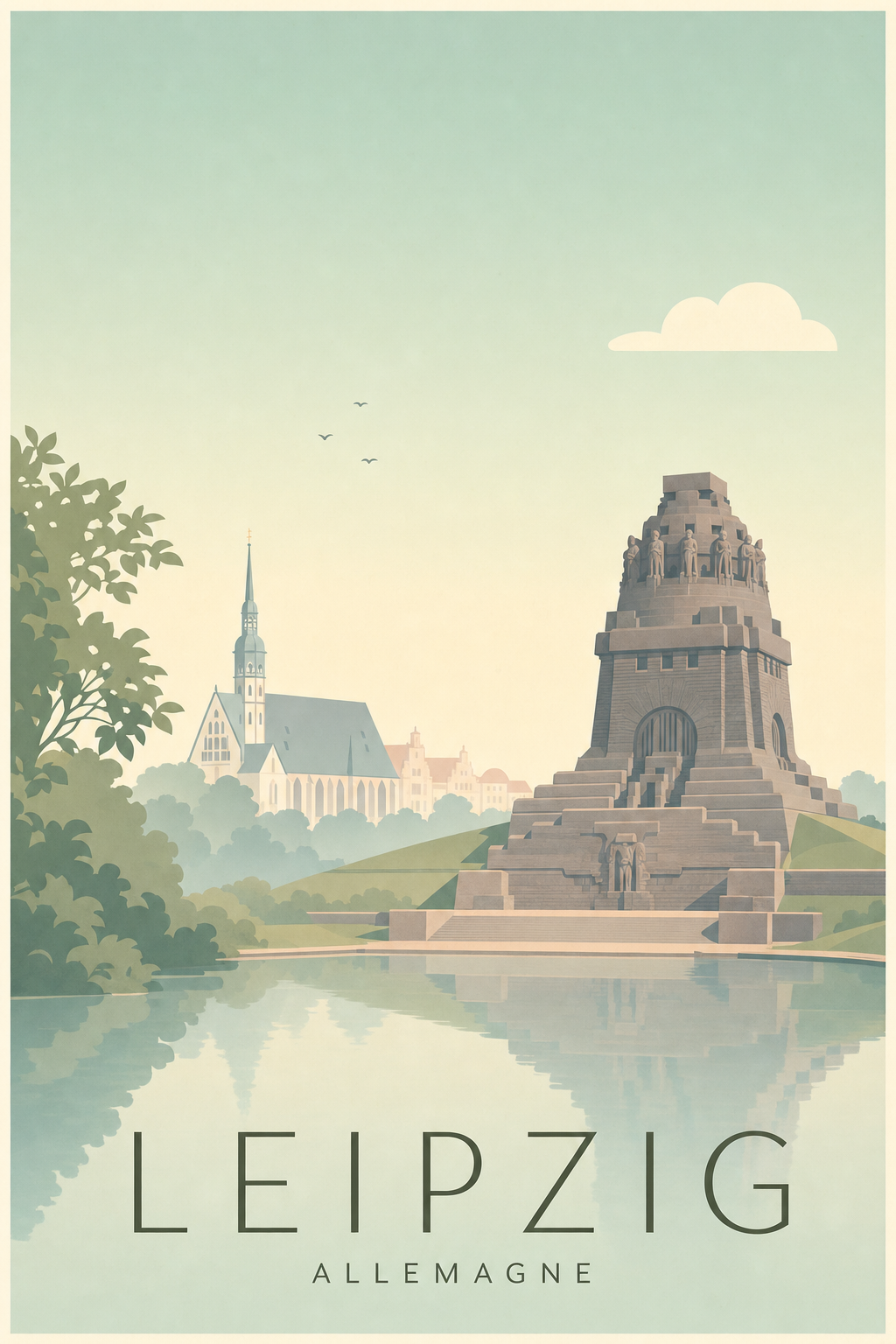 Affiche de Leipzig - Poster Calme