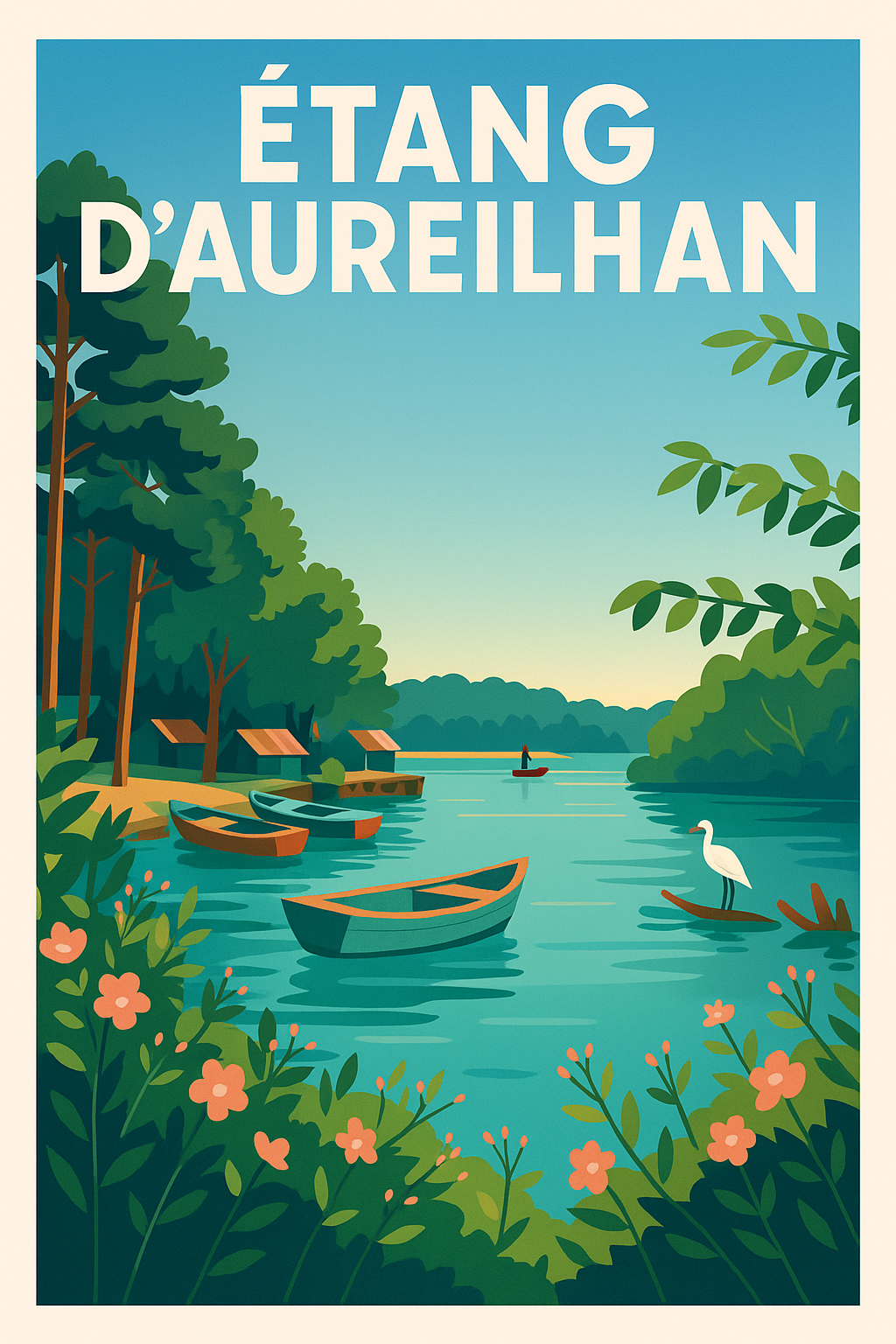 Affiche de Étang d'Aureilhan - Une parenthèse de sérénité landaise