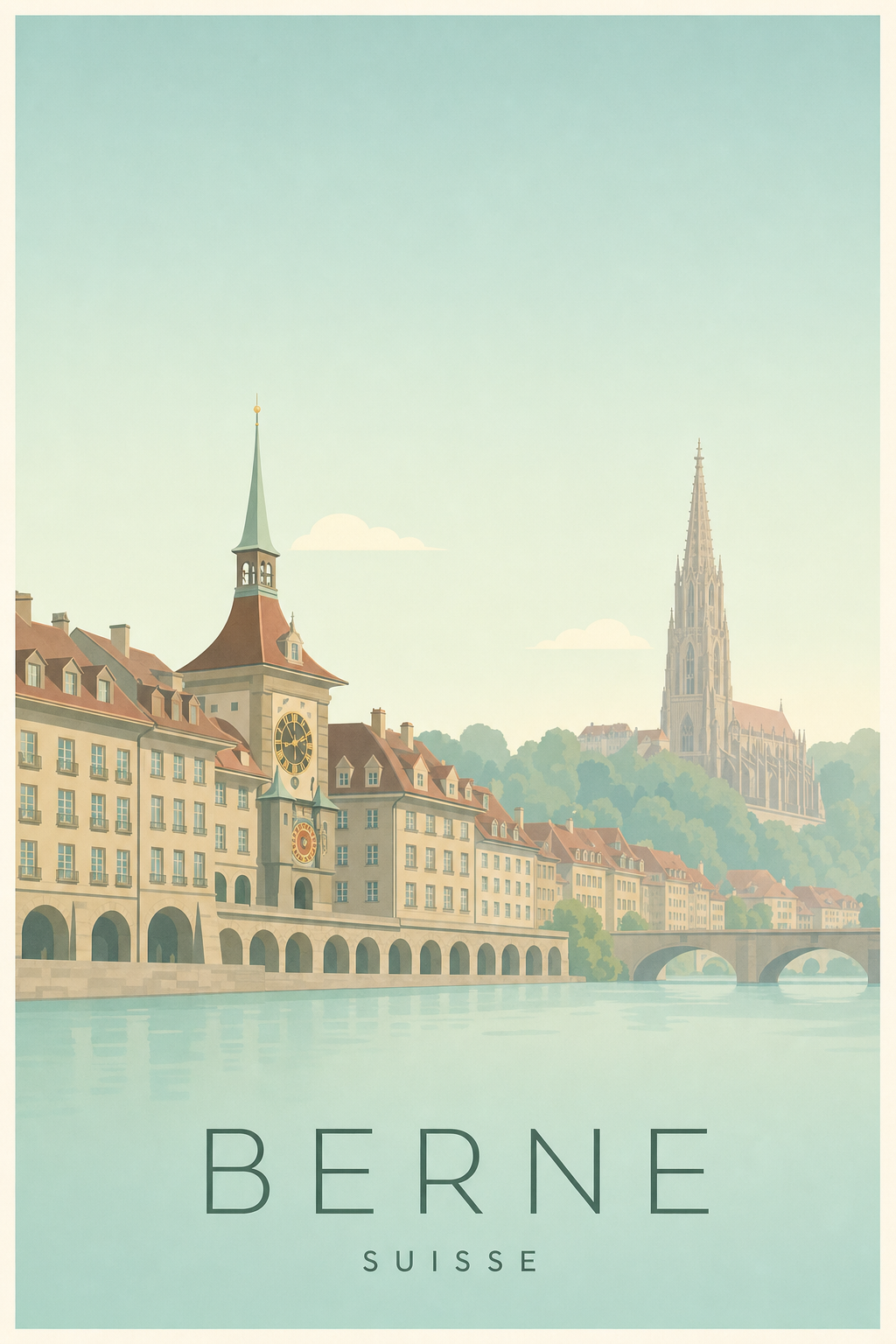 Affiche de Berne - Poster Calme