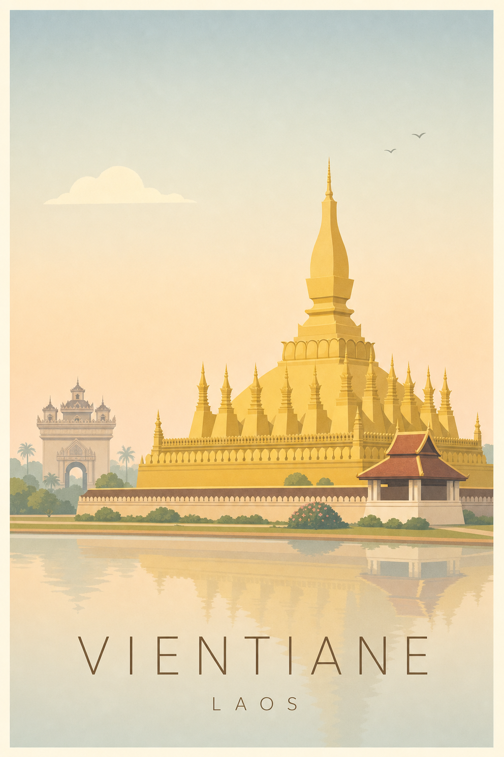 Affiche de Vientiane - Poster Calme