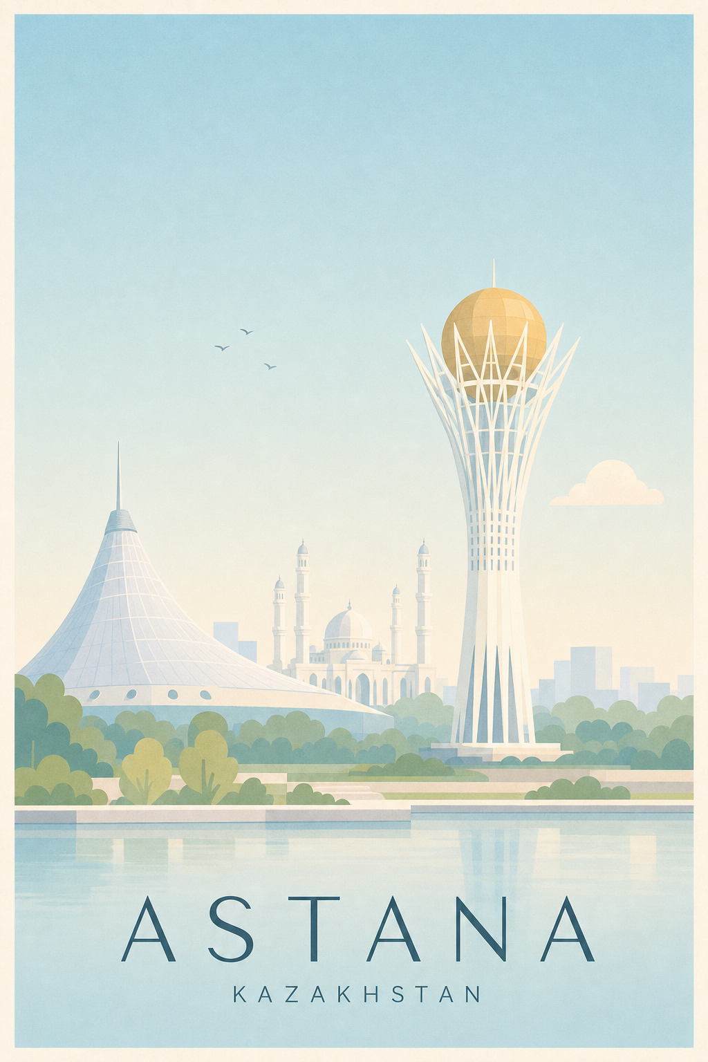 Affiche d'Astana - Poster Calme