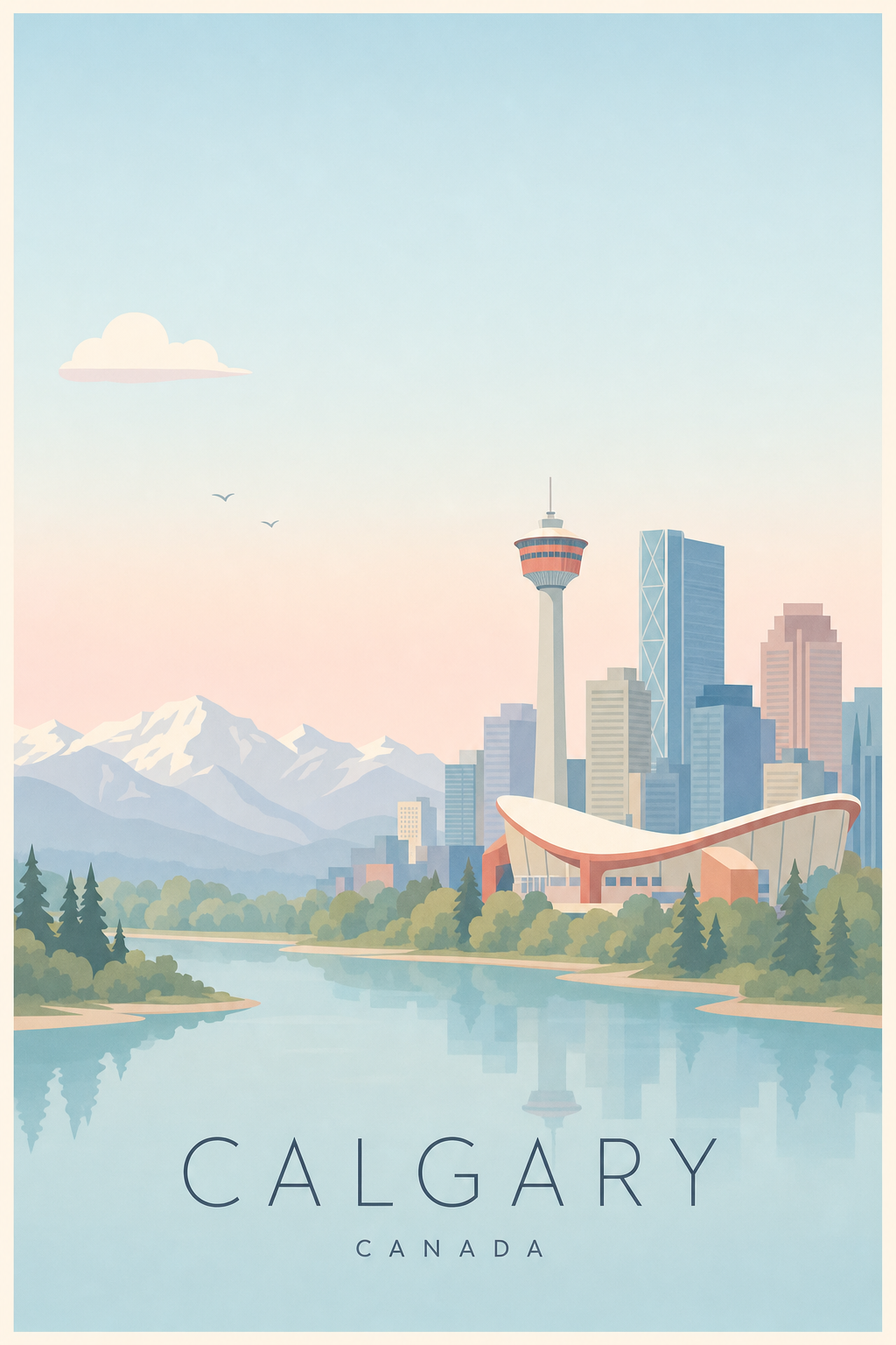 Affiche de Calgary - Poster Calme