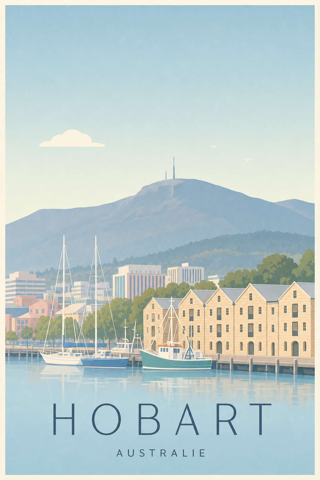 Affiche de Hobart - Poster Calme