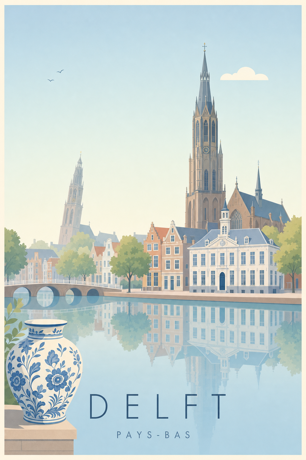Affiche de Delft - Poster Calme