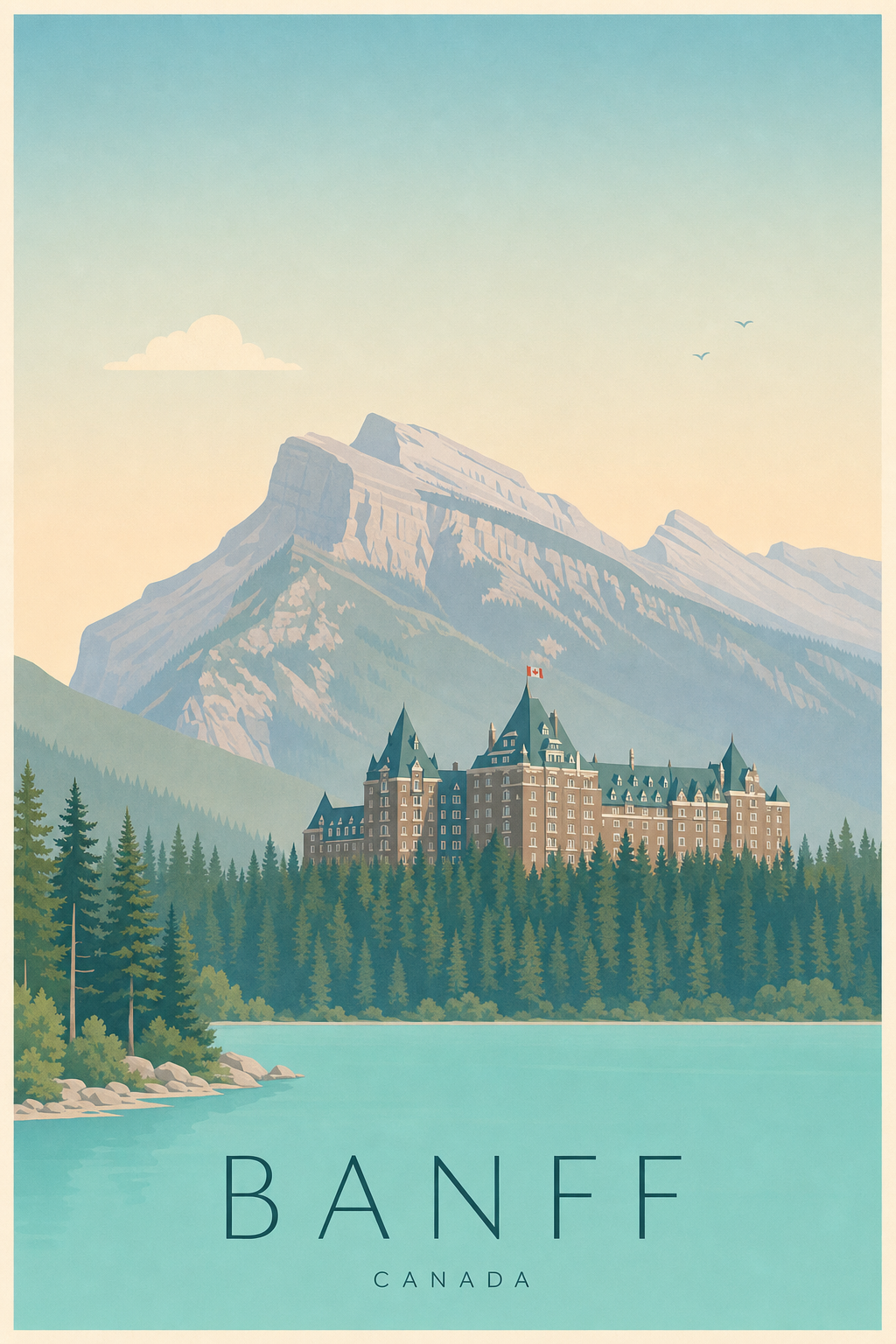Affiche de Banff - Poster Calme