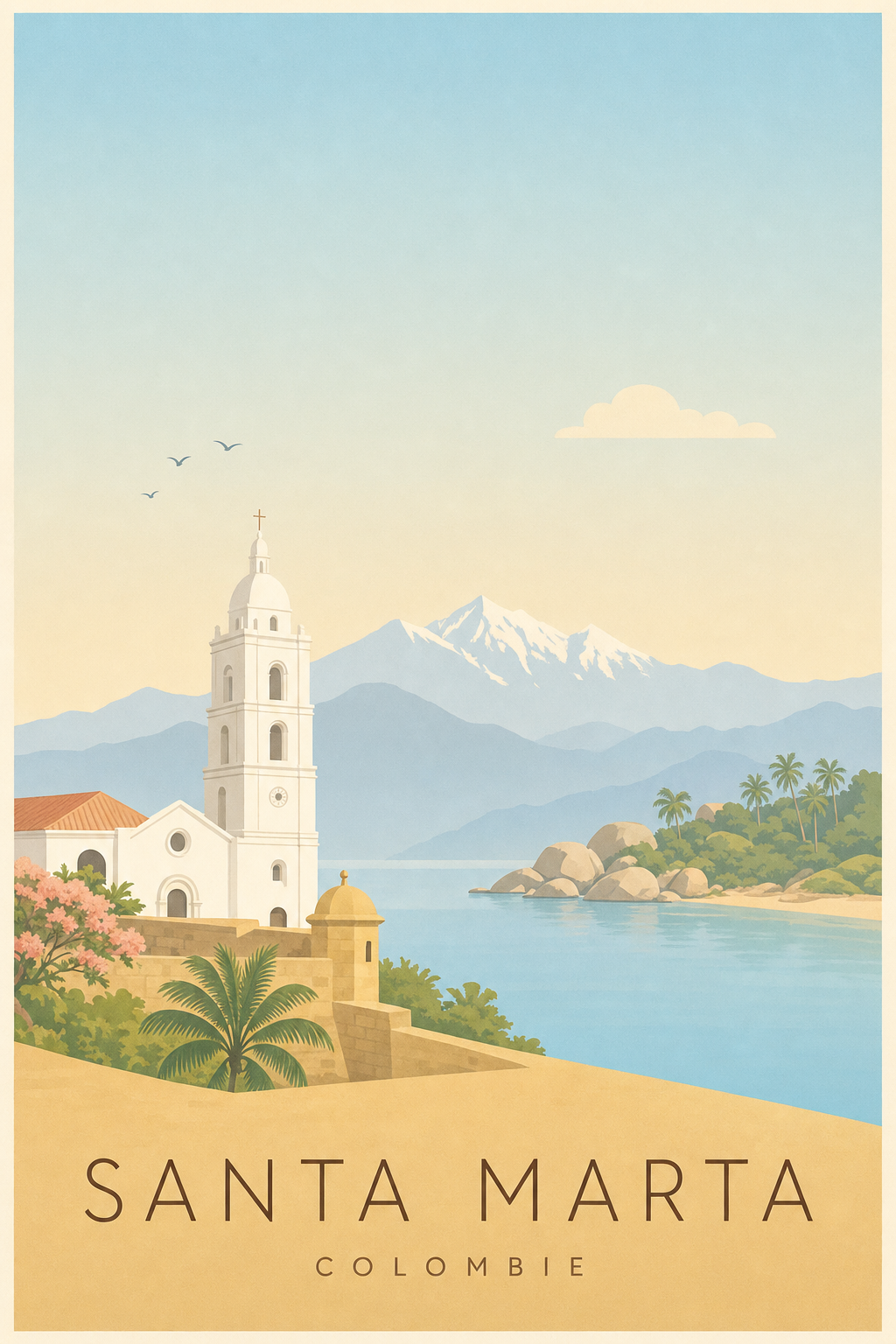 Affiche de Santa Marta - Poster Calme