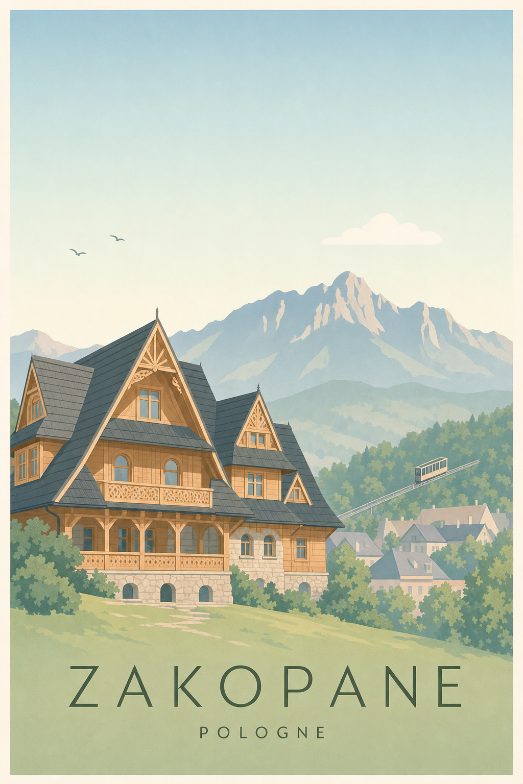 Affiche de Zakopane - Poster Calme
