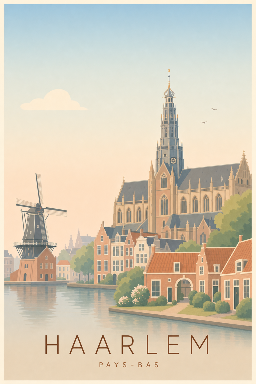 Affiche de Haarlem - Poster Calme