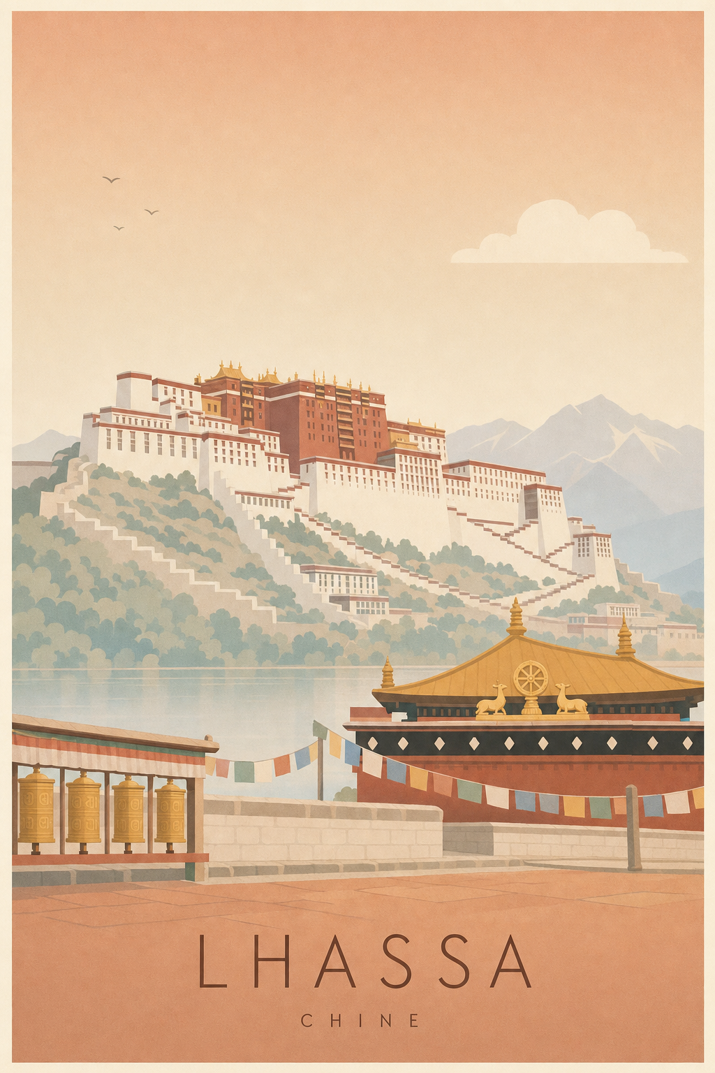 Affiche de Lhassa - Poster Calme