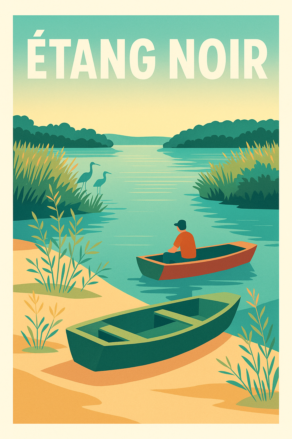Affiche de Étang Noir - Sérénité sauvage au cœur de la nature