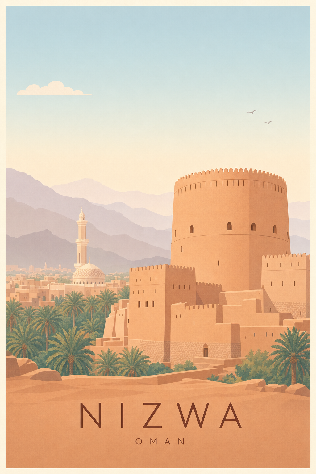 Affiche de Nizwa - Poster Calme
