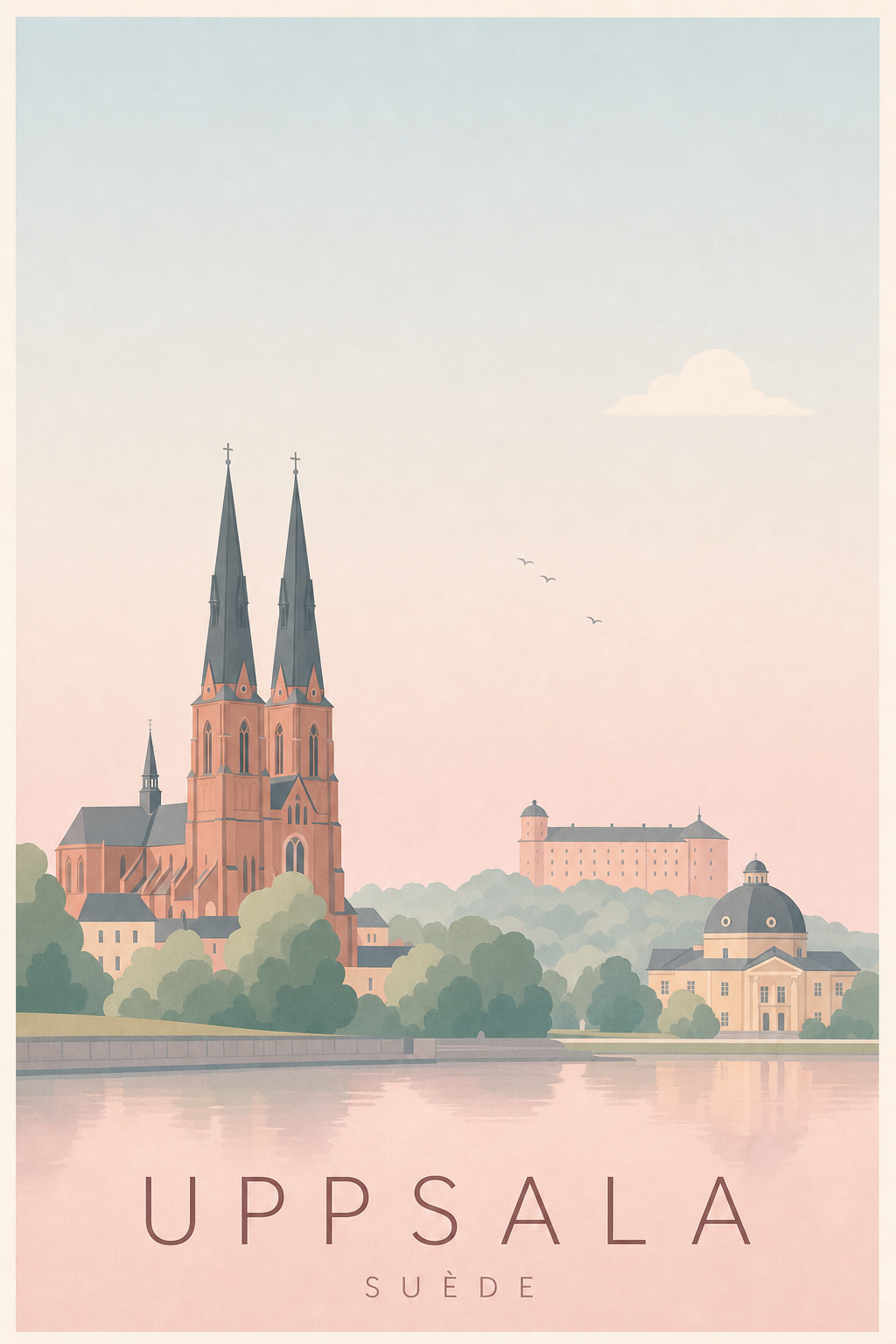Affiche d'Uppsala - Poster Calme