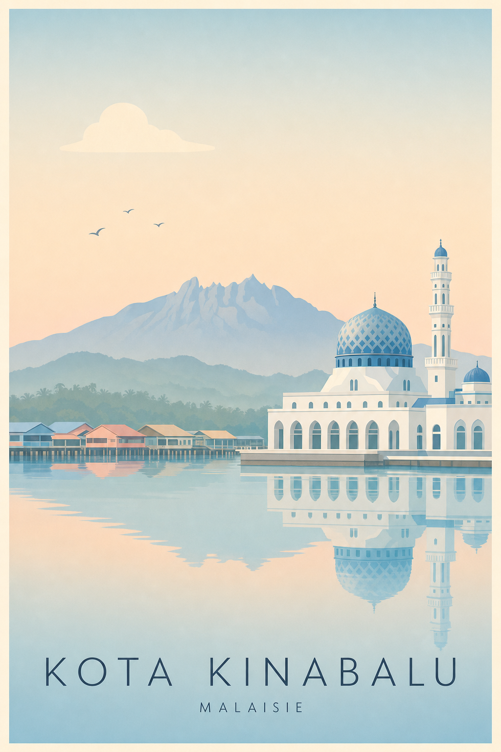 Affiche de Kota Kinabalu - Poster Calme