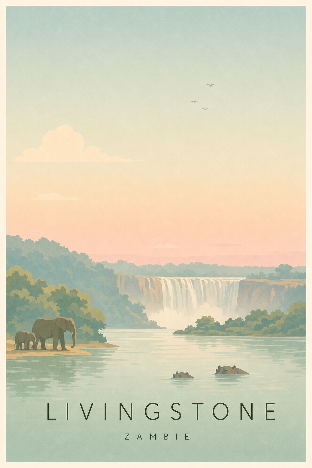 Affiche de Livingstone - Poster Calme