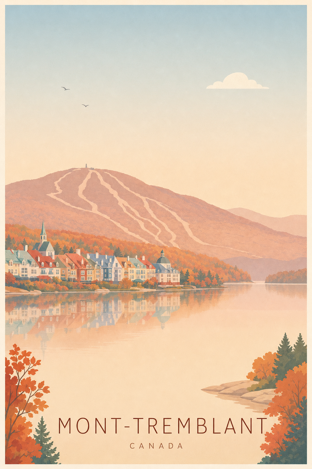 Affiche de Mont-Tremblant - Poster Calme