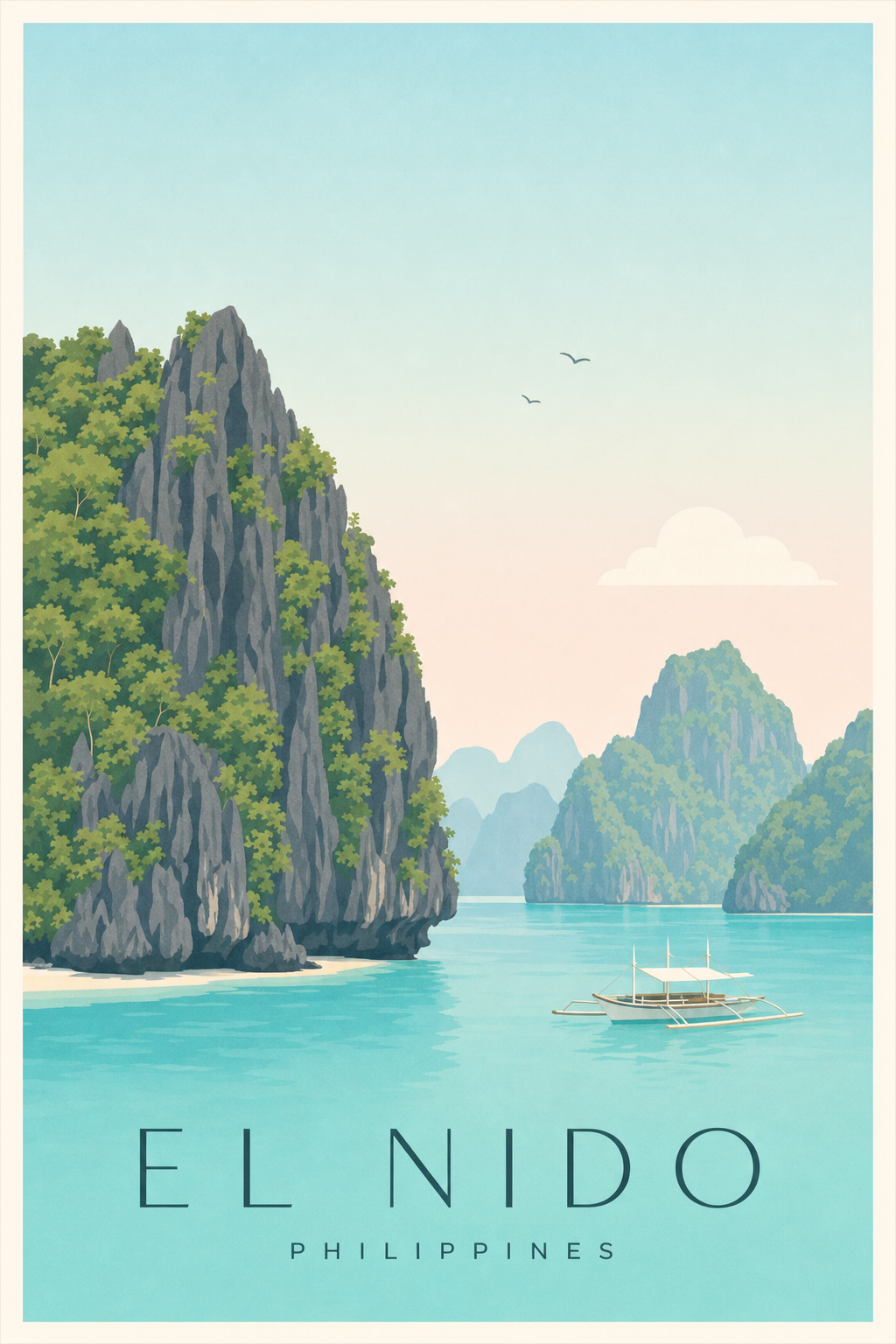 Affiche d'El Nido - Poster Calme