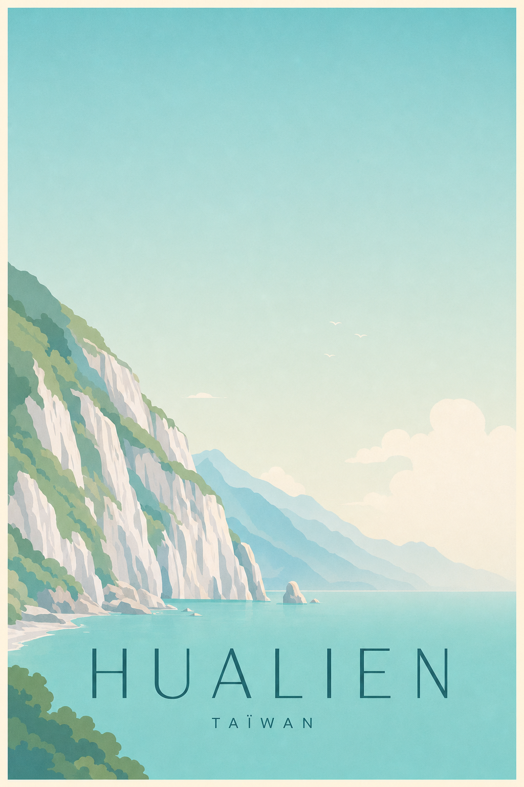 Affiche de Hualien - Poster Calme