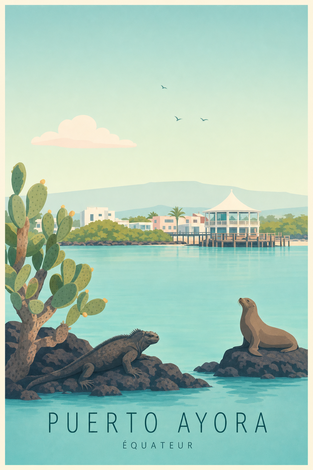 Affiche de Puerto Ayora - Poster Calme