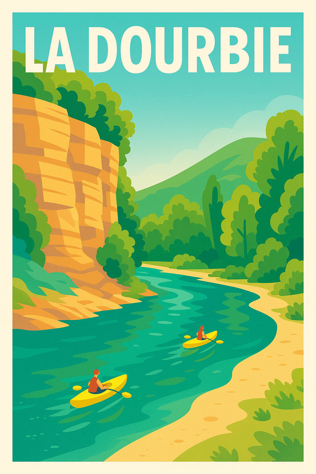 Affiche de La Dourbie - Évasion sauvage au fil de l'eau