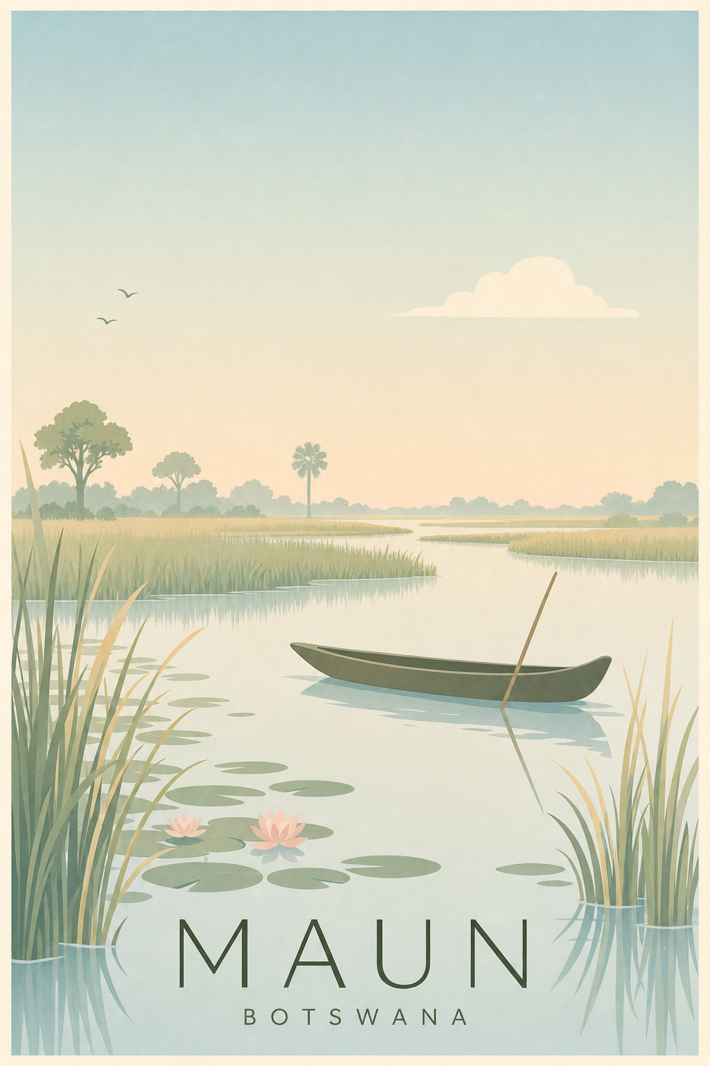 Affiche de Maun - Poster Calme