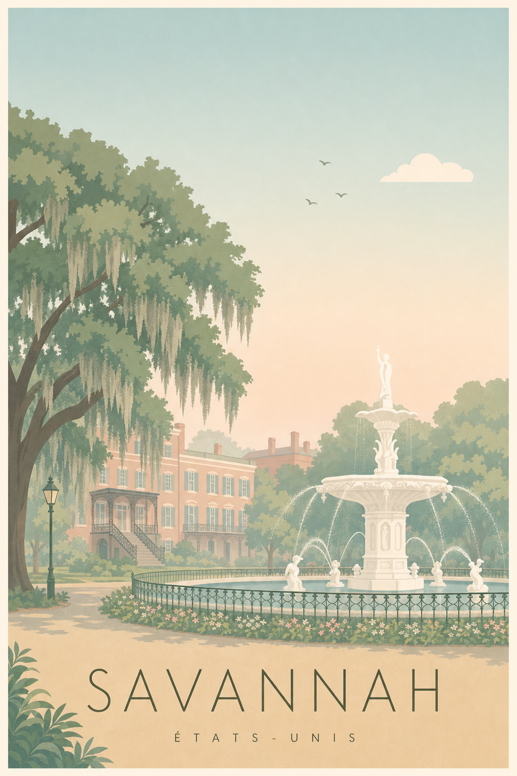 Affiche de Savannah - Poster Calme