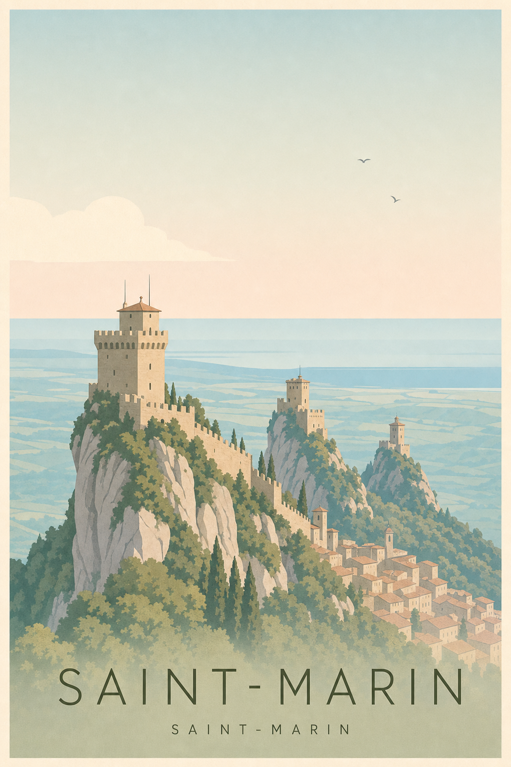 Affiche de Saint-Marin - Poster Calme