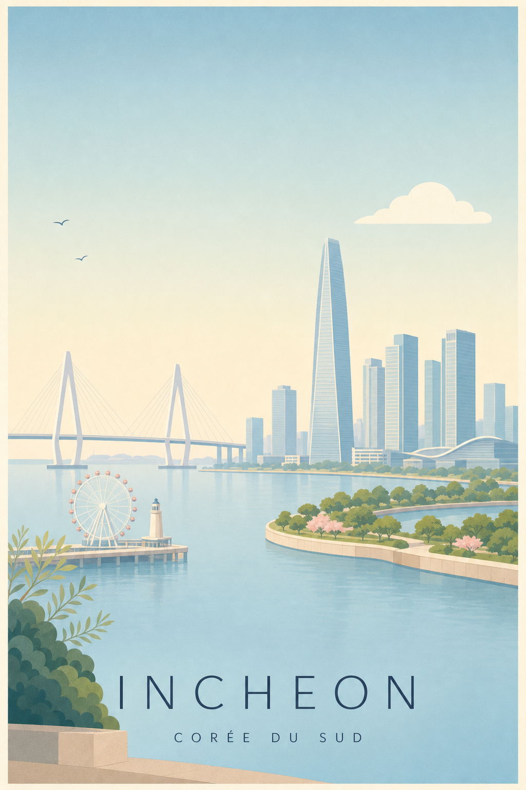 Affiche d'Incheon - Poster Calme