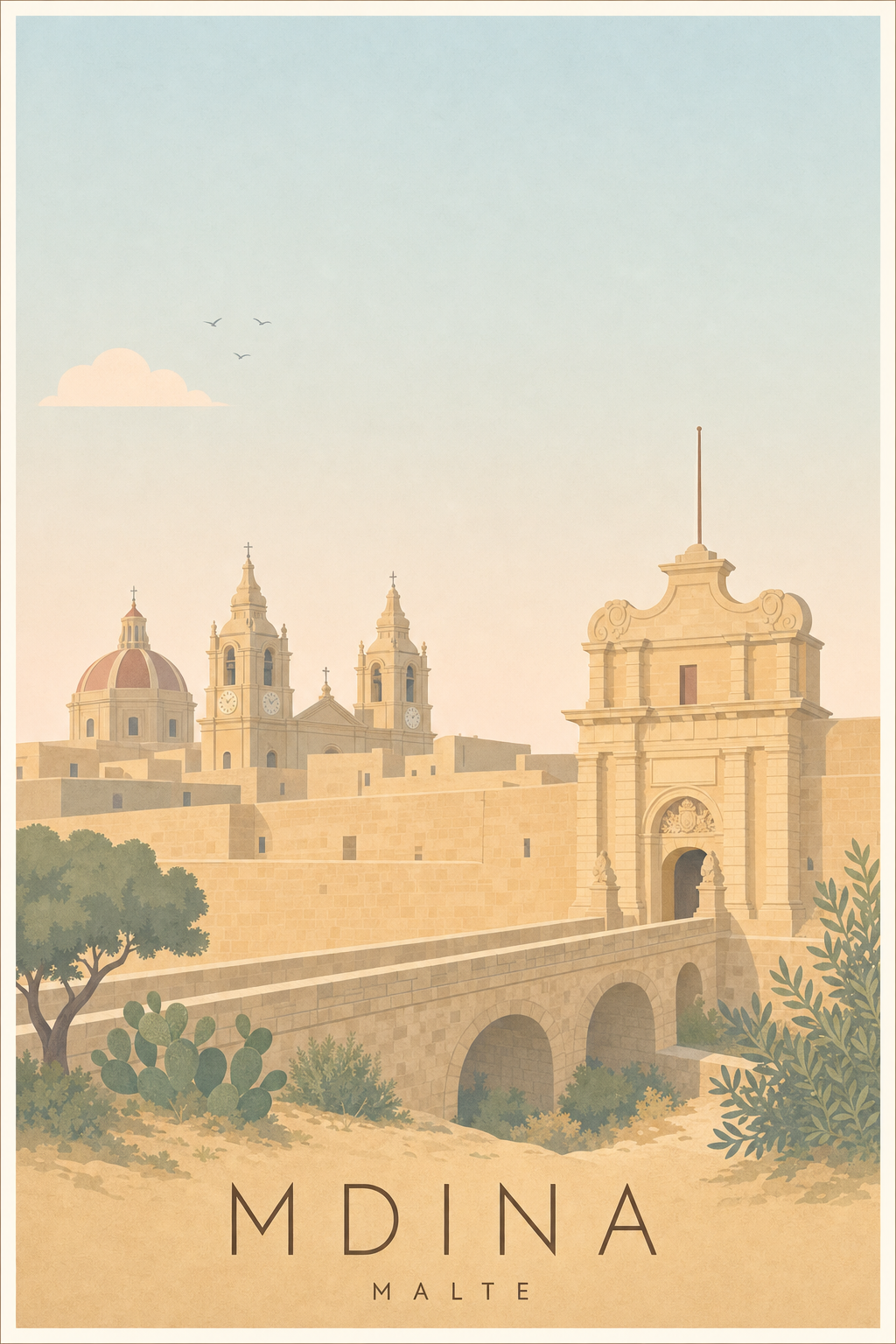 Affiche de Mdina - Poster Calme