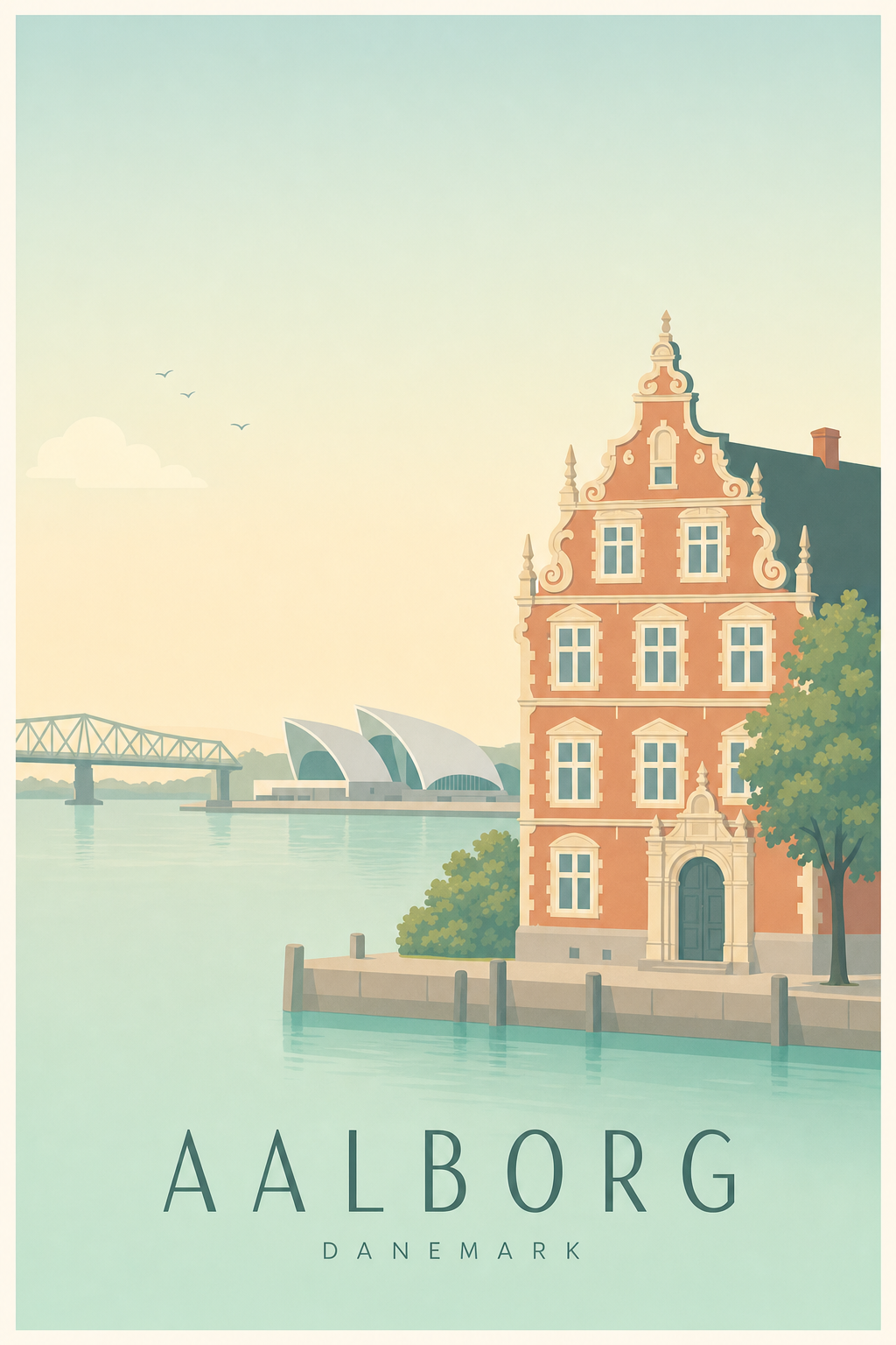 Affiche d'Aalborg - Poster Calme