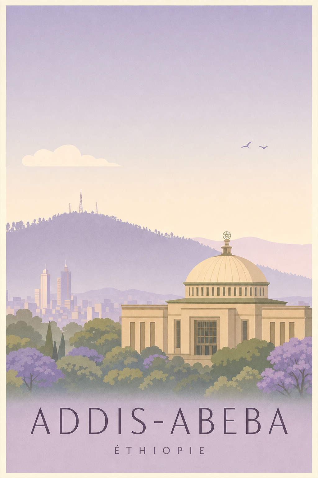 Affiche d'Addis-Abeba - Poster Calme