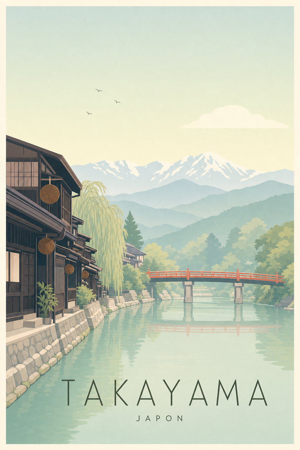 Affiche de Takayama - Poster Calme